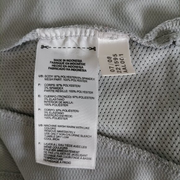 Adidas Clima Cool Mens Gray Short Sleeve Crew Neck T Shirt Size 2XL - Picture 6 of 6